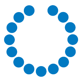 Singular logo circles white