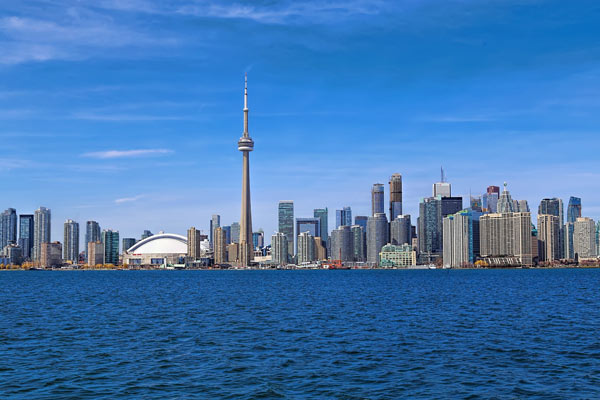 Toronto skyline Ontario lake Harbor